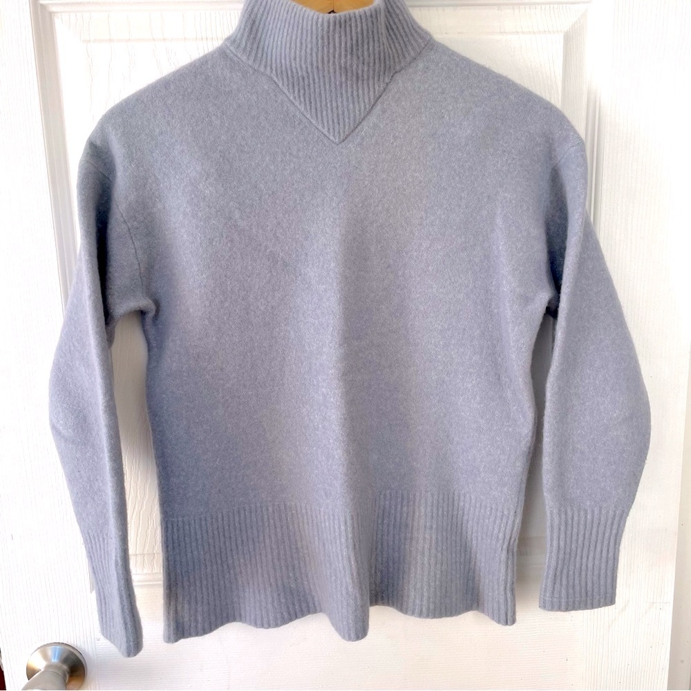 Everlane Wool/Yak Hair blend Long sleeved knit Sweater  Reglan Mock Neck Size S